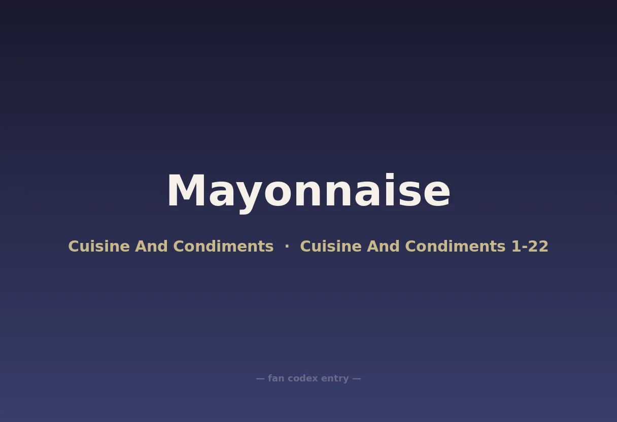 Mayonnaise