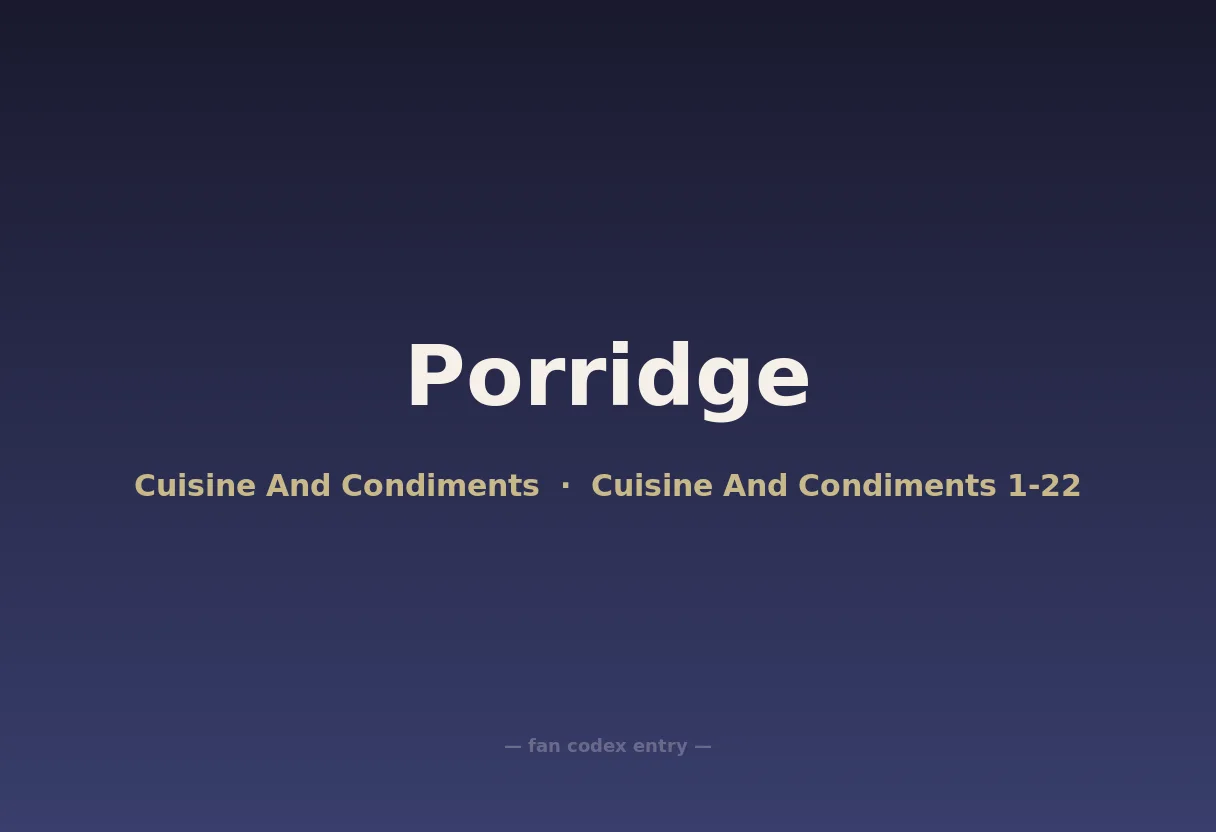 Porridge