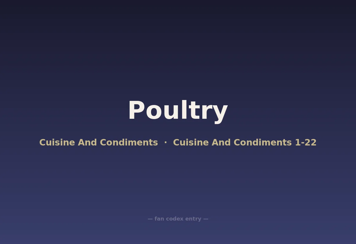 Poultry